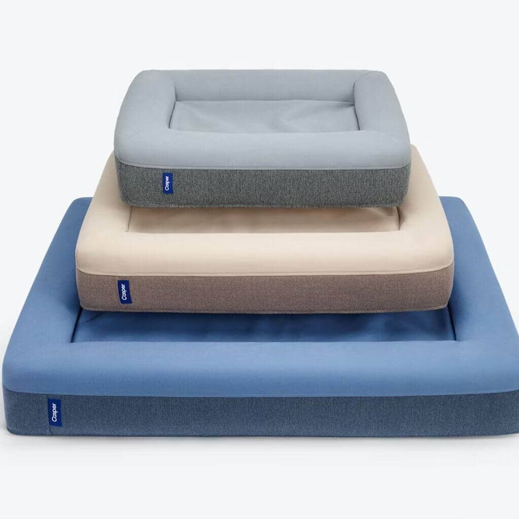 3 sizes of casper dog bed