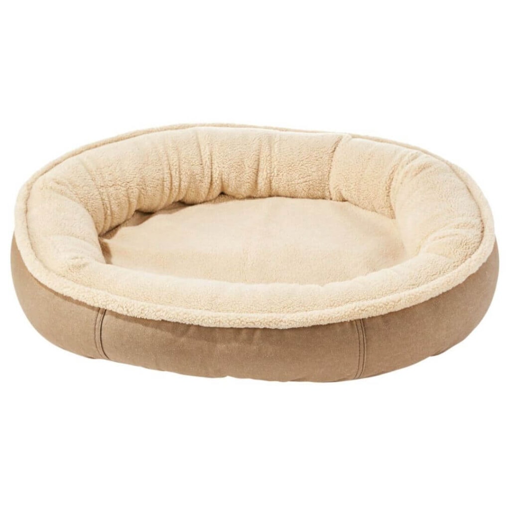 LL Bean Premium Oval Bolster Dog Bed 