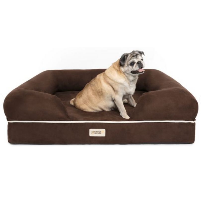 Friends Forever Dog Bed Lounge Sofa Brown